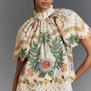 Farm Rio Summer Garden top, small